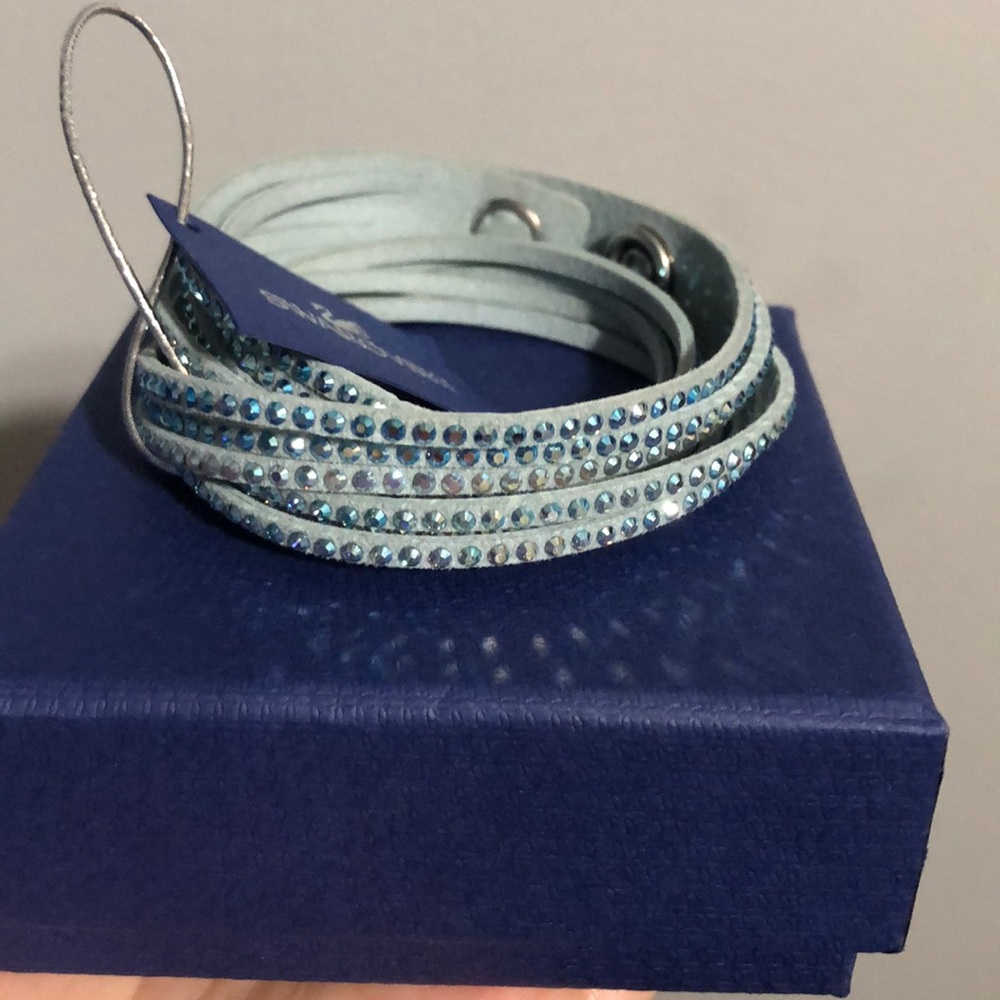 Swarovski Light Blue Slake Bracelet